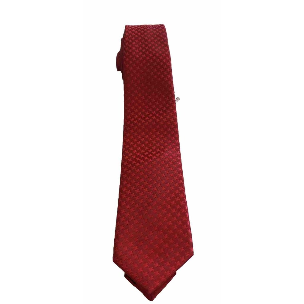 NWT IMANI UOMO RED SILK TOUCH NECK TIE  NEW